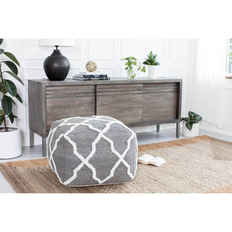 B Sides Moroccan Inspired Pouf - Anji Mountain