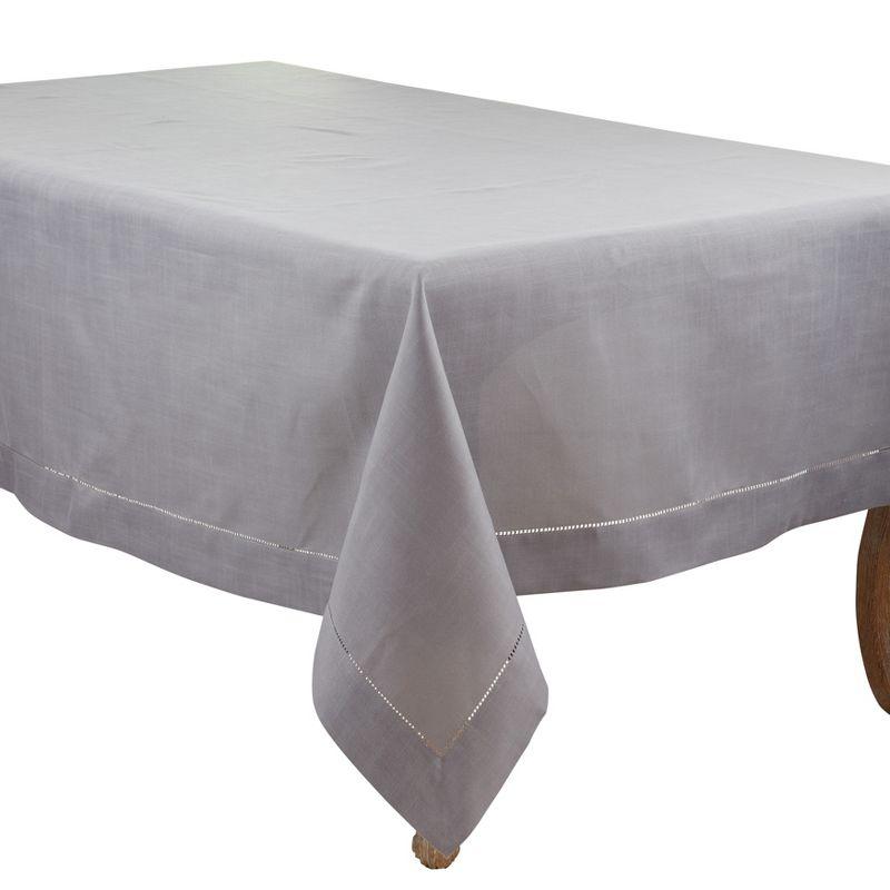 Saro Rochester Collection Solid Color Square Tablecloth
