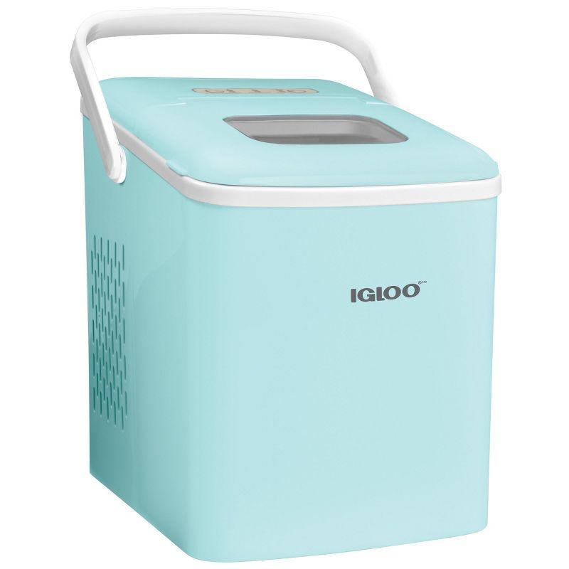 Aqua Portable Self-Cleaning Countertop Ice Maker with Handle