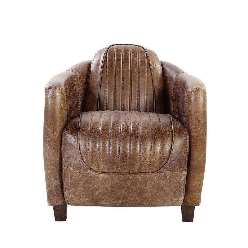 Brancaster Leather Barrel Chair