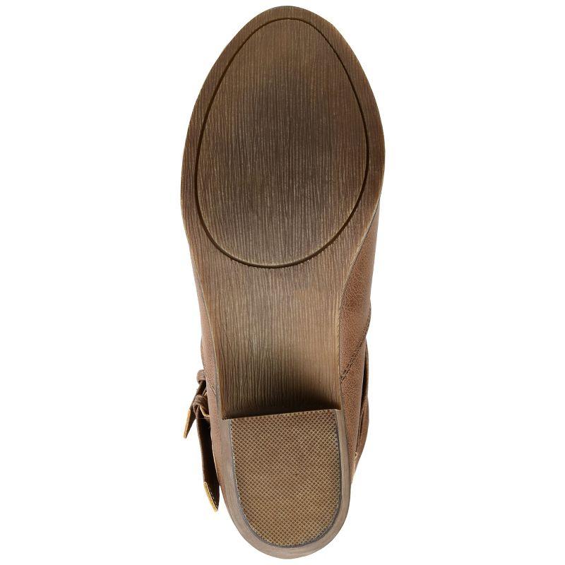 Journee Collection Wide Width Wide Calf Women's Late Boot Taupe 8 W