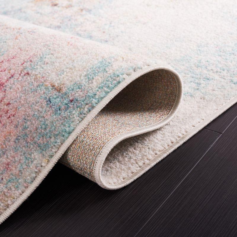 Phoenix PHX506 Power Loomed Area Rug - Aqua/Gold Rose - 5'5"x7'7" - Safavieh.