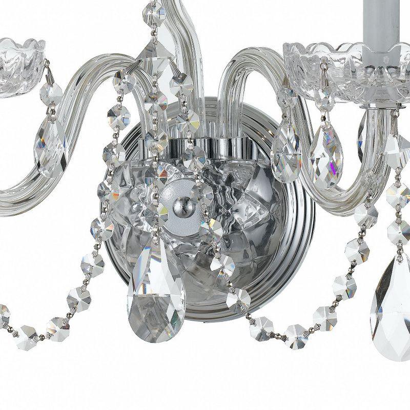 Crystorama Lighting Traditional Crystal 3 - Light Sconce in  Polished Chrome