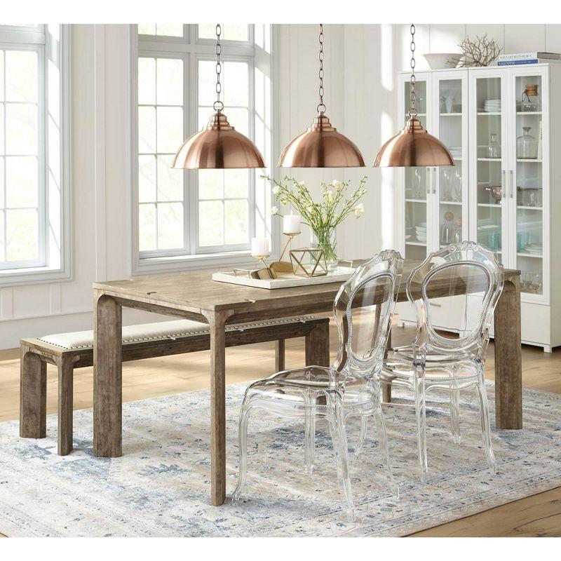 Franklin Iron Works Southton Copper Swag Pendant Light 13 1/4" Wide Industrial Rustic Dome Shade for Dining Room House Foyer Kitchen Island Entryway