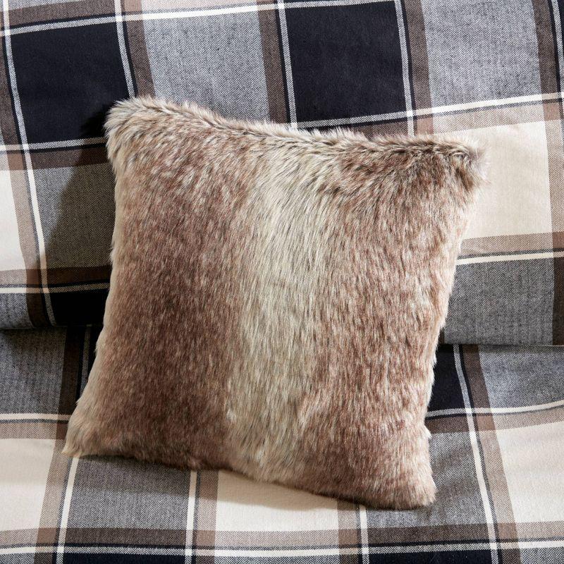 Urban Cabin Luxe Cotton Jacquard Queen Comforter Set in Brown