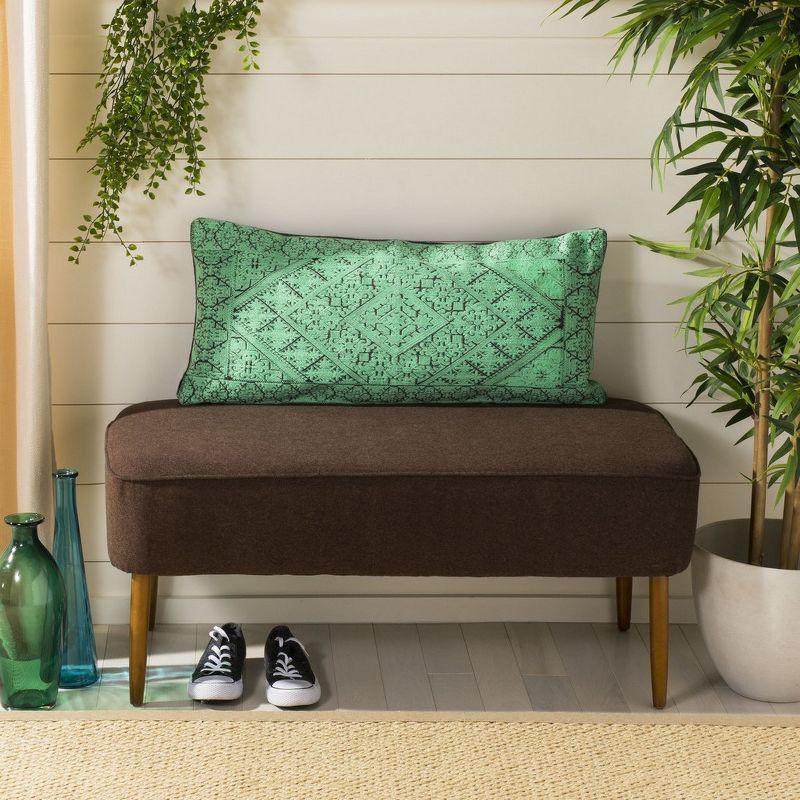 Lila Pillow - Sea Green - 14"X30" - Safavieh