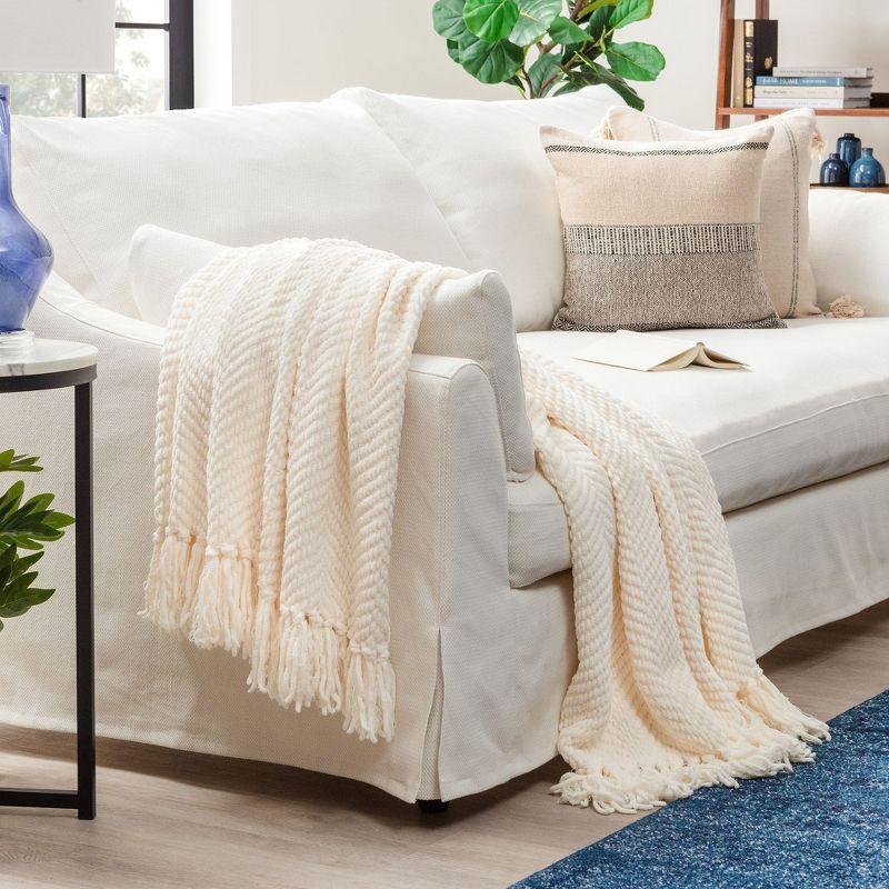 Chanasya Textured Knitted Throw & Reviews | Wayfair