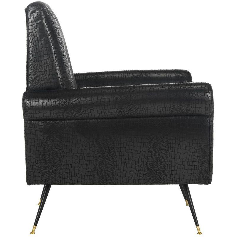 Mira Accent Chair - FOX6285 - Black - Safavieh