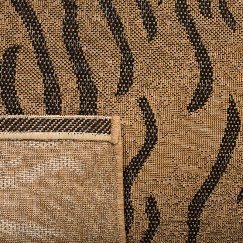 Courtyard CY6953 Power Loomed Indoor/Outdoor Accent Rug - Gold/Natural - 2'7"x5' - Safavieh.