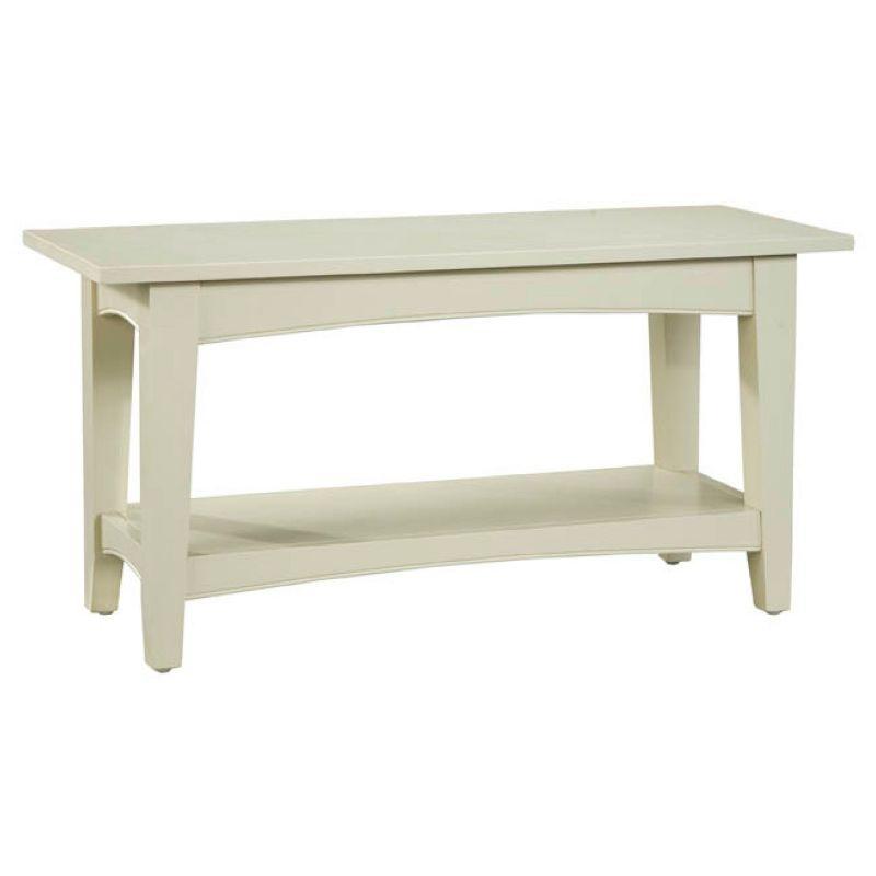 Cottage Bench with Shelf - Alaterre