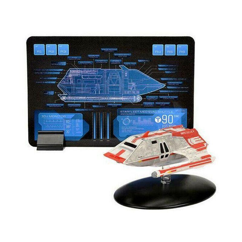 Eaglemoss Collections Star Trek Shuttlecraft Replica Set 4 | Passenger, Warrant, Short-Range, Medical | UK Version