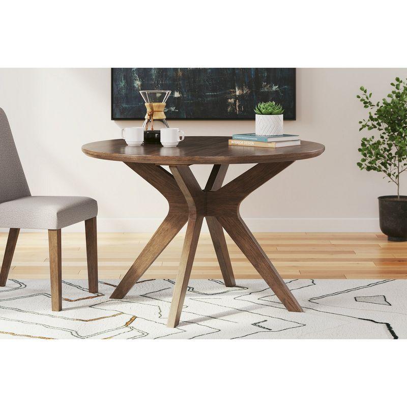 Signature Design by Ashley Contemporary Lyncott Dining Table  Brown