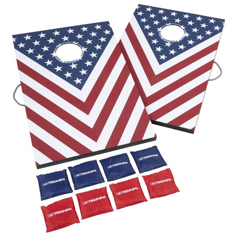 Triumph 2x3 Led Patriotic Cornhole Set