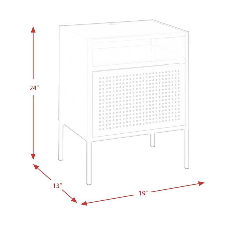 Zander 19'' W Metal Nightstand