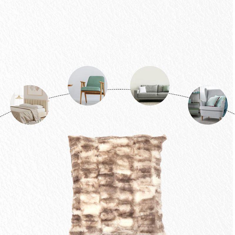 Faux Fur Throw Pillow