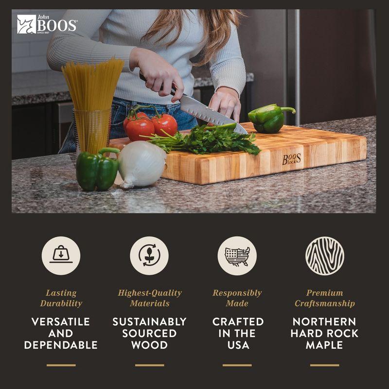 John Boos John Boos Chinese Cutting Board 3" End Grain Reversible