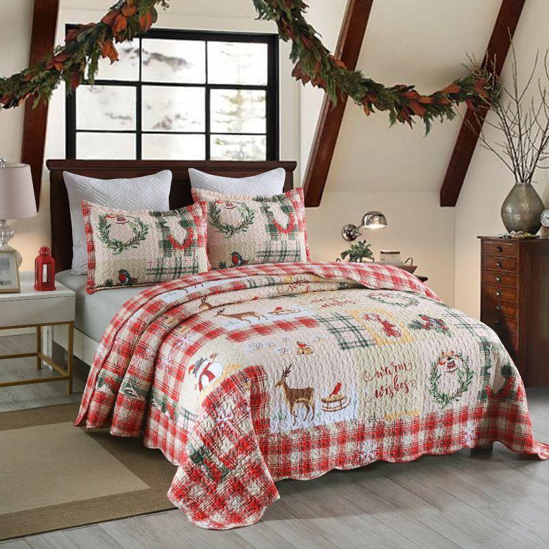 MarCielo Marcielo Lightweight All Season Reversible Comforter Quilt Set with Shams
