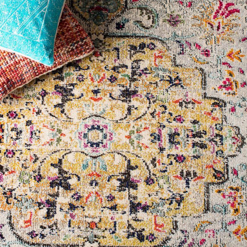 Madison MAD447 Power Loomed Runner Rug - Grey/Gold - 2'2"x6' - Safavieh.