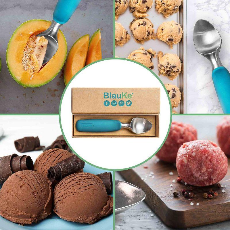 Small Stainless Steel Ice Cream Scoop with Non-Slip Grip