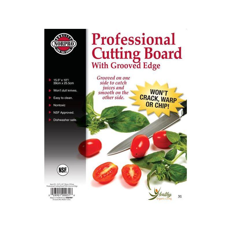 Norpro Professional 10-Inch x 15.5-Inch Cutting Board, White