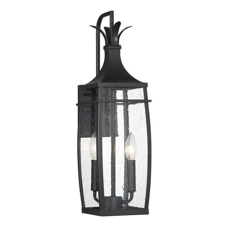 Montpelier 2-Light Outdoor Wall Lantern in Matte Black