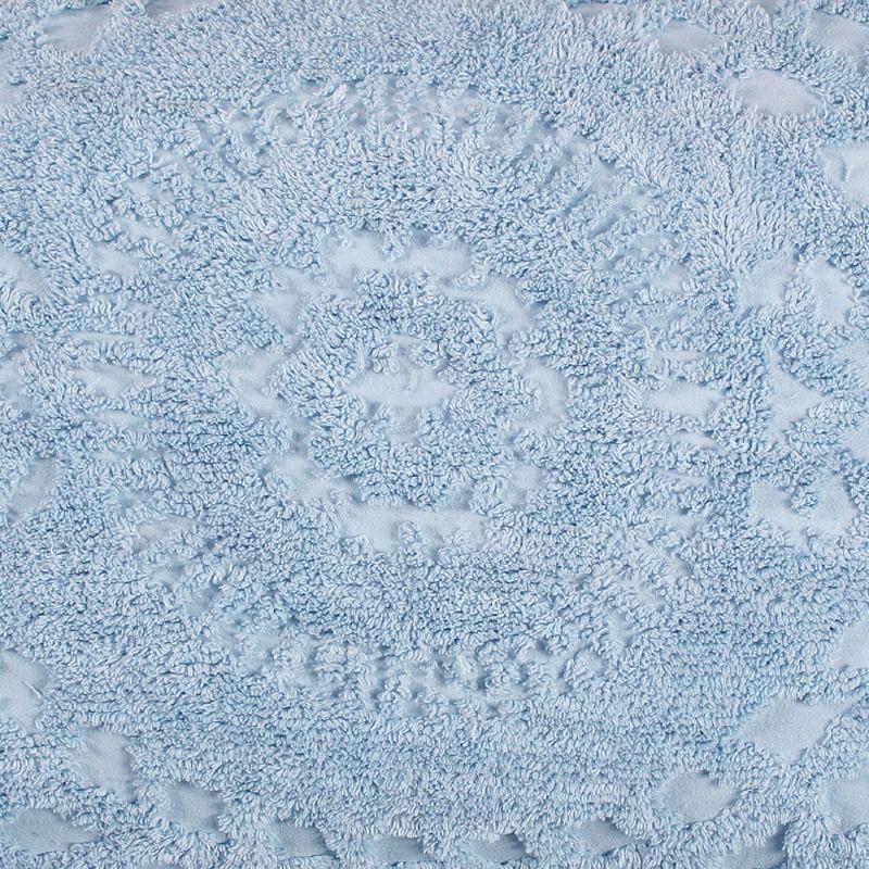 Euro Rio Collection 100% Cotton Tufted Unique Luxurious Floral Design Pillow Sham Blue - Better Trends