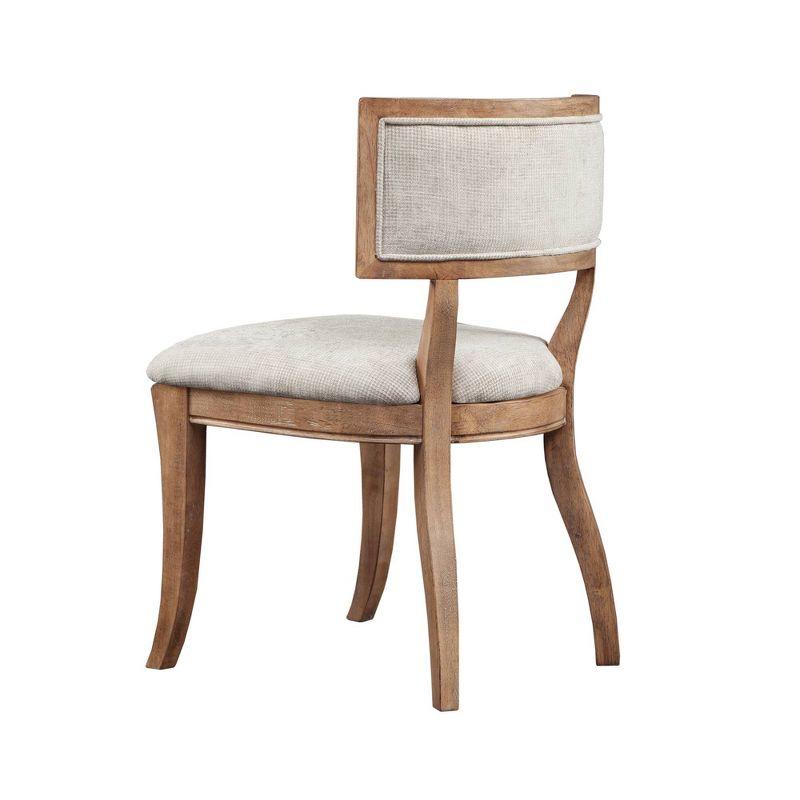 Madison Park Signature Marie Upholstered Split-Back Dining Chairs with Curved Wood Frame (Set of 2) (Set of 2)