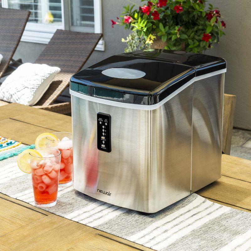 Newair Countertop Ice Maker, 28 lbs. of Ice a Day, 3 Ice Sizes, BPA-Free Parts