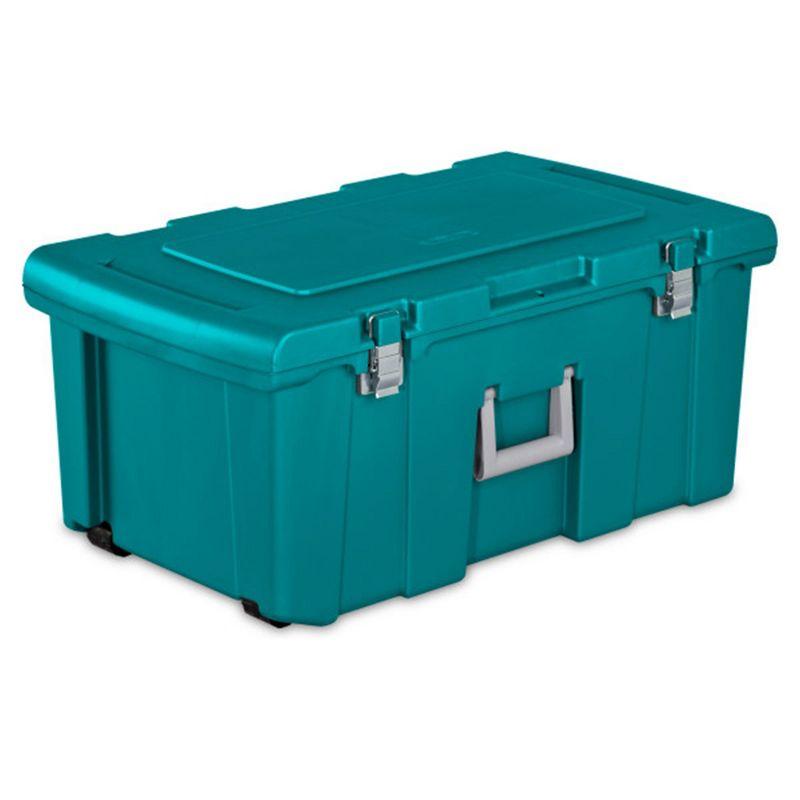 Sterilite Wheeled Footlocker, Plastic Utility Storage Container