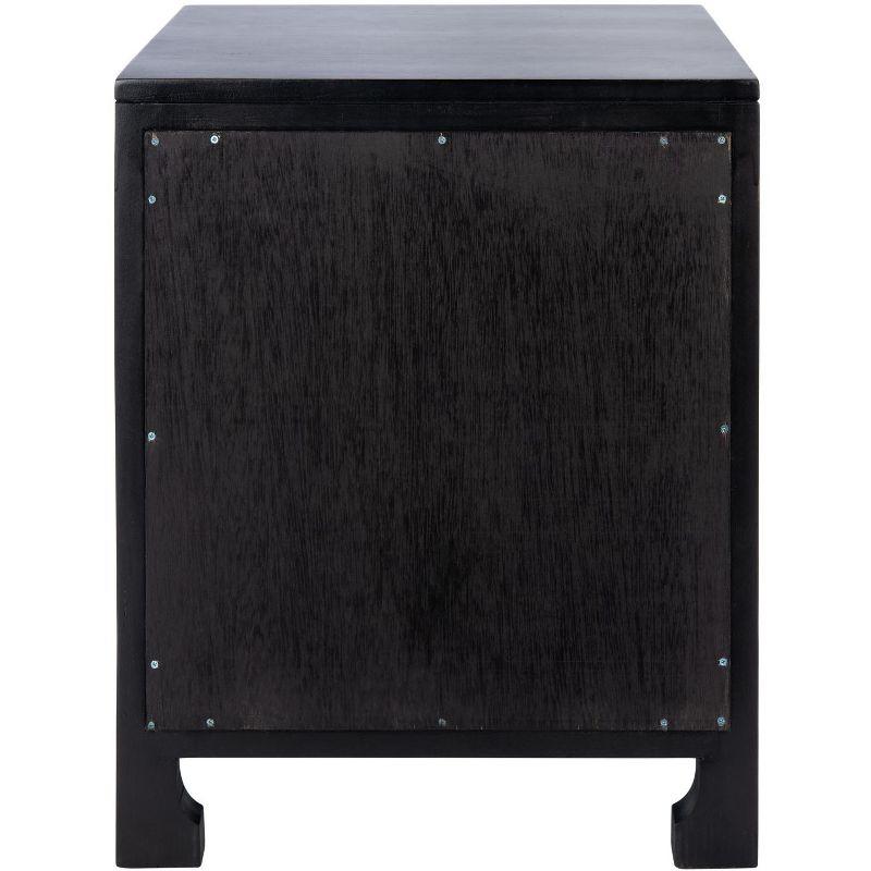 Miya 1 Drawer Nightstand - NST5012 - Black/Natural - Safavieh