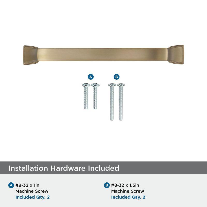 Amerock Revitalize 5-1/16 inch (128mm) Center-to-Center Golden Champagne Cabinet Pull