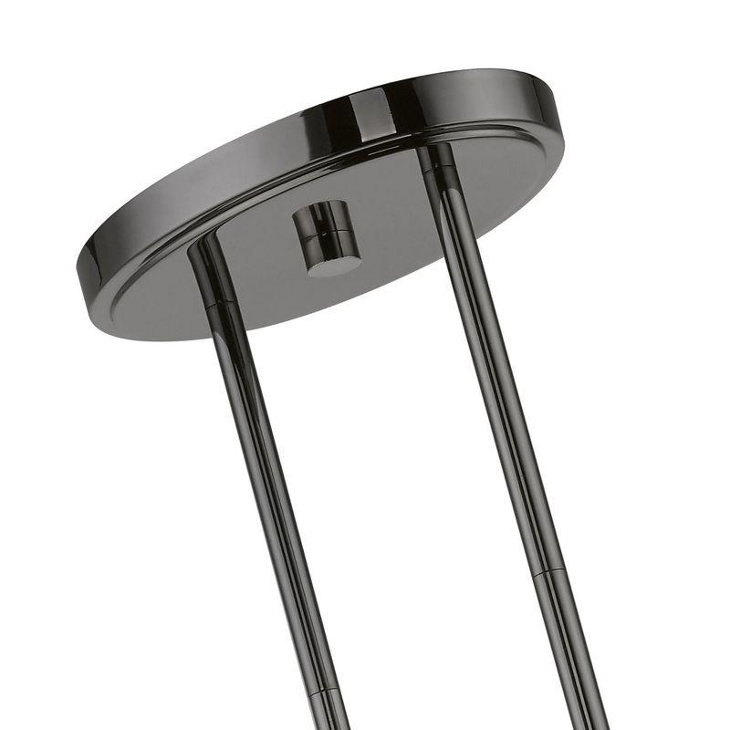 Livex Lighting Willow 4 - Light Chandelier in  Black Chrome