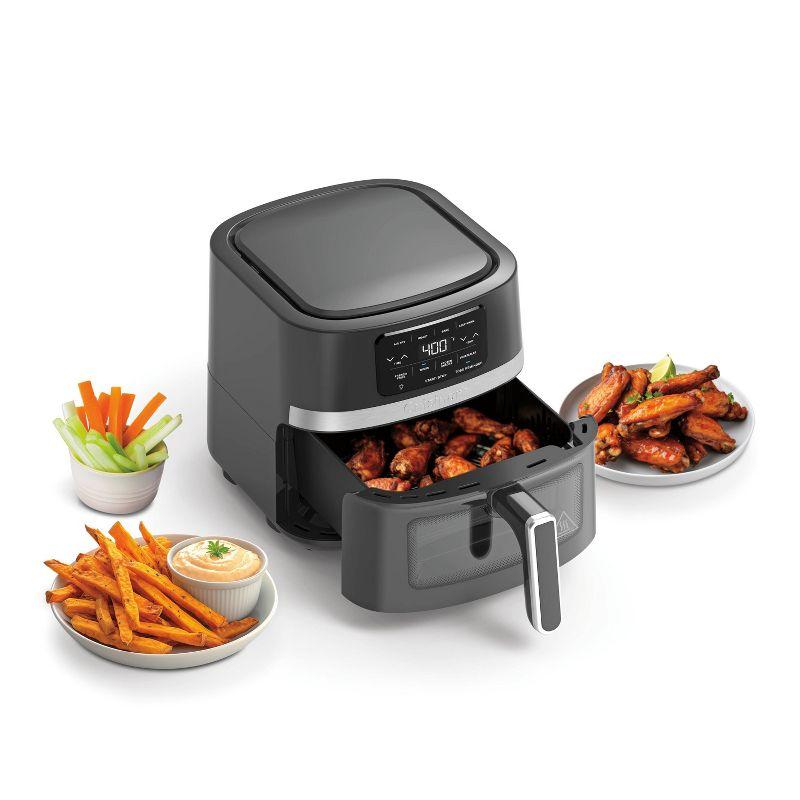 Cuisinart 4.5qt Basket Air Fryer Black/Stainless Steel Finish AIR-160: 1600W, Cool Touch Handle, Digital Display, Dishwasher-Safe