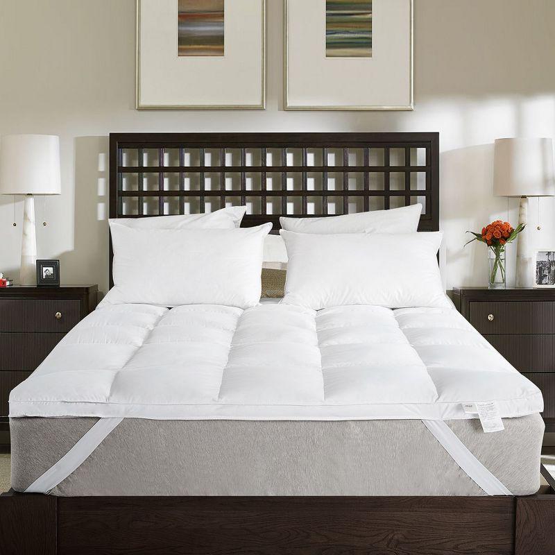 Cheer Collection Luxury Down Alternative Mattress Topper with Anchor Bands (Full)
