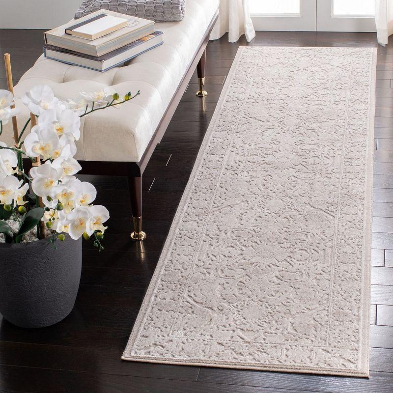 Reflection RFT665 Power Loomed Indoor Runner Rug - 2'3"x6' - Creme/Ivory - Safavieh