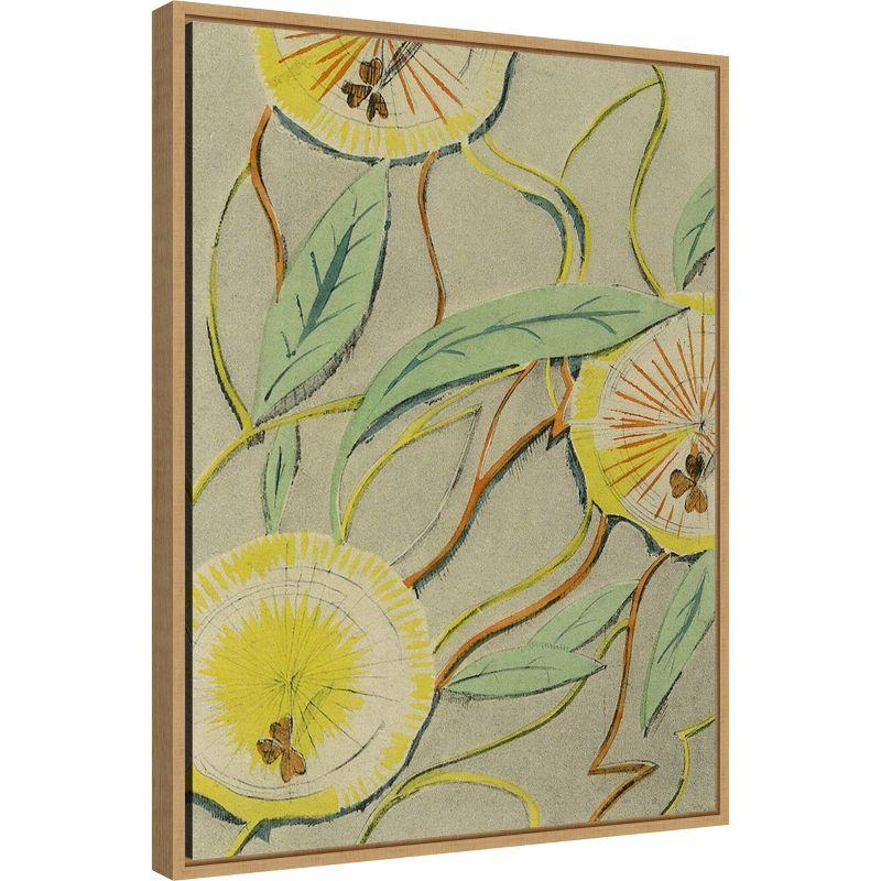 Amanti Art Delicate Floral Pattern I by Baxter Mill Archive Canvas Wall Art Print Framed 18 x 24-in.