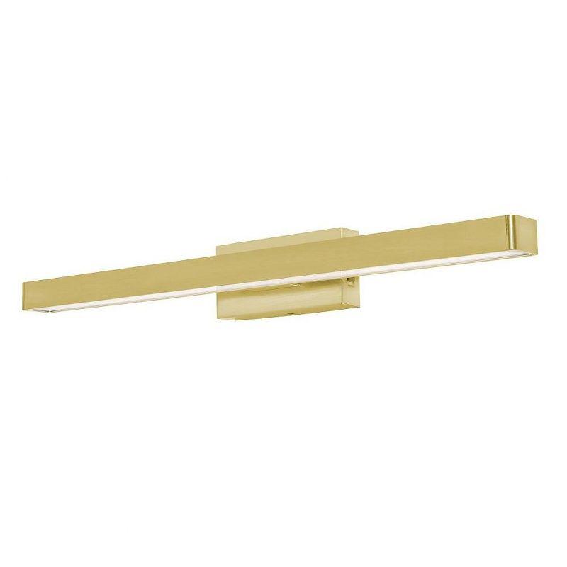 Brock 24" Satin Brass LED Vanity Light