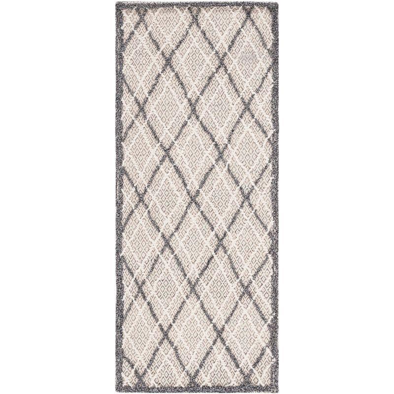 Trace TRC251 Hand Tufted Accent Rug - Dark Grey/Light Grey - 2'3"x4' - Safavieh.