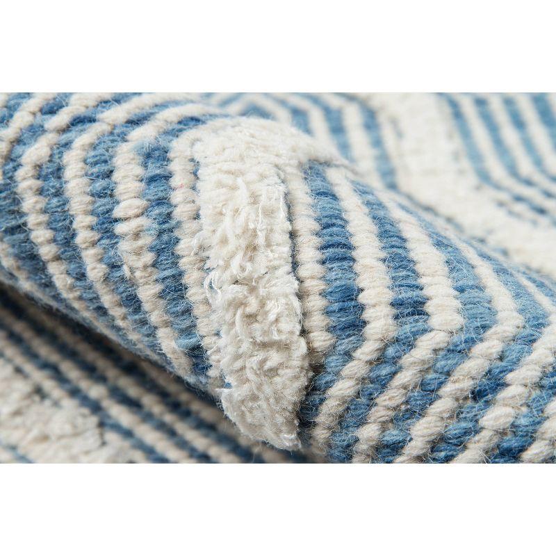 Langdon Prince Hand Woven Wool Area Rug Blue - Erin Gates by Momeni