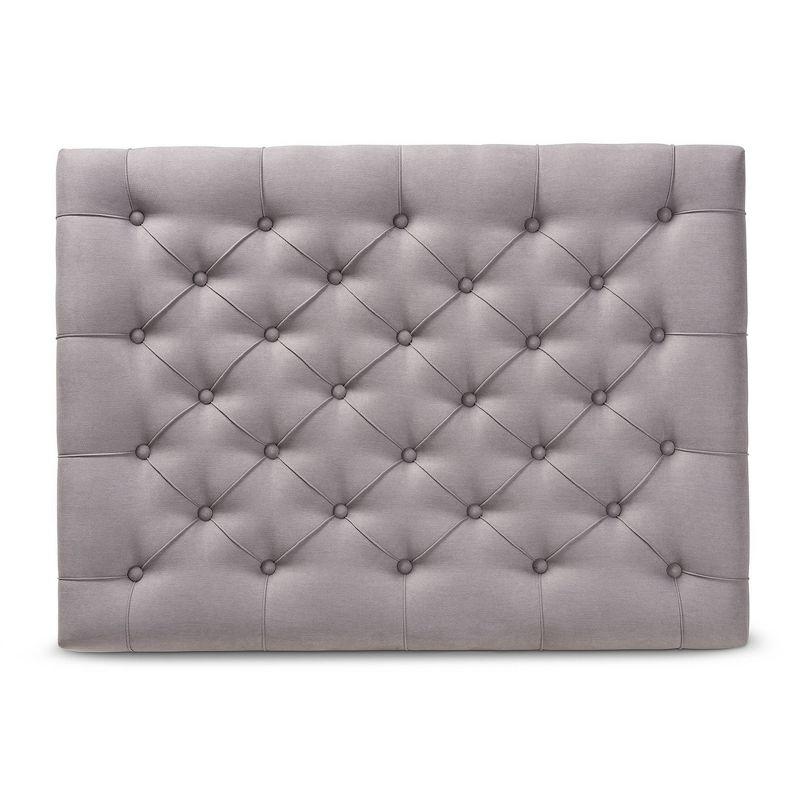Lindsey Linen Fabric Upholstered Wood Cocktail Ottoman Gray/Gray Washed - Baxton Studio