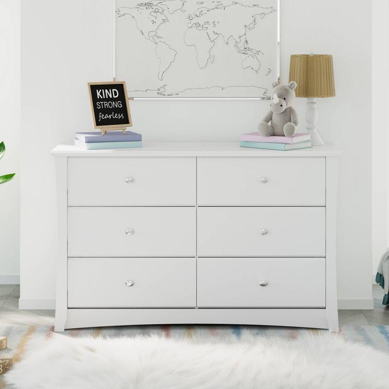 Crescent 6 Drawer Double Dresser