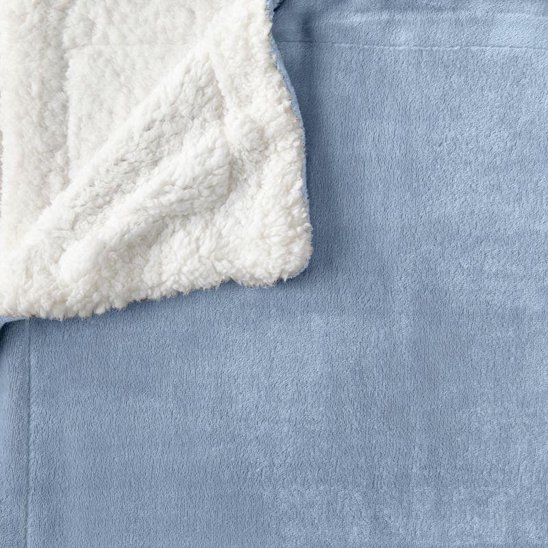 FreshFolds Ultra Soft Plush Sherpa Reversible Blanket