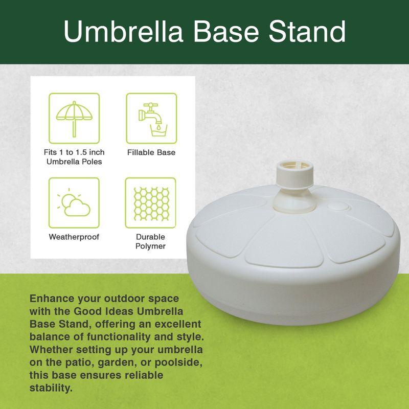 Good Ideas Good Ideas Umbrella Stand Base - White Flower