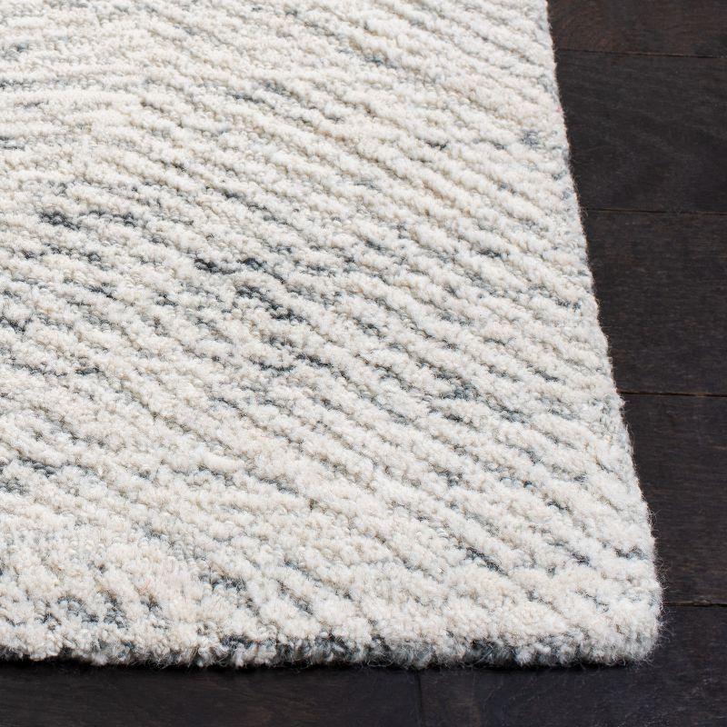 Metro MET999 Hand Tufted Indoor Accent Rug - Dark Grey/Ivory - 3'x5' - Safavieh