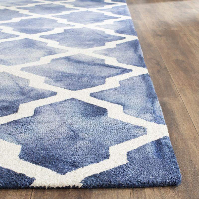 Dip Dye DDY540 Hand Tufted Indoor Area Rug - Navy/Ivory - 8'x10' - Safavieh