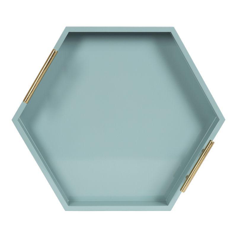 Kate and Laurel Lipton Narrow Rectangle Wood Accent Tray