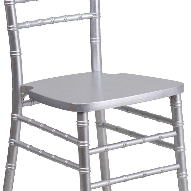 Flash Furniture HERCULES Series Silver Wood Chiavari Chair