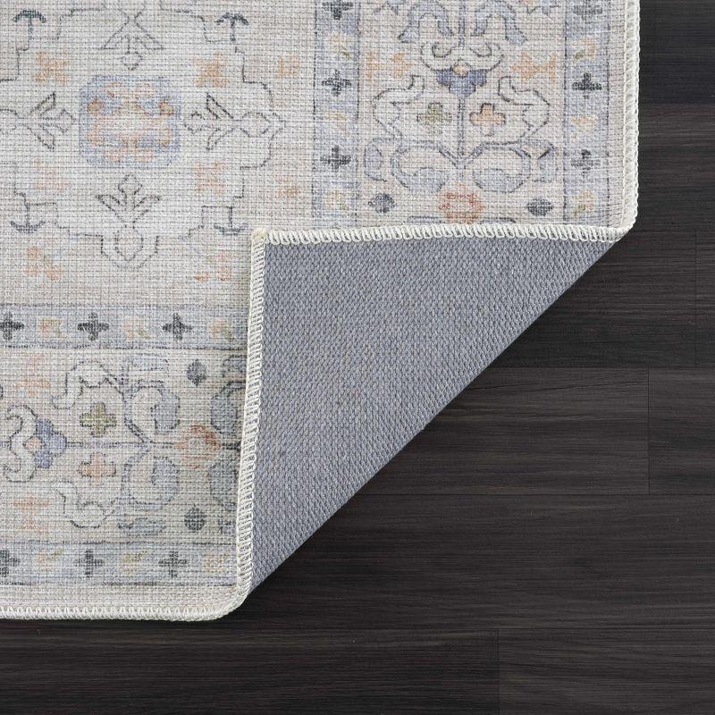 Hauteloom Beige Beckett Vintage Washable Area Rug