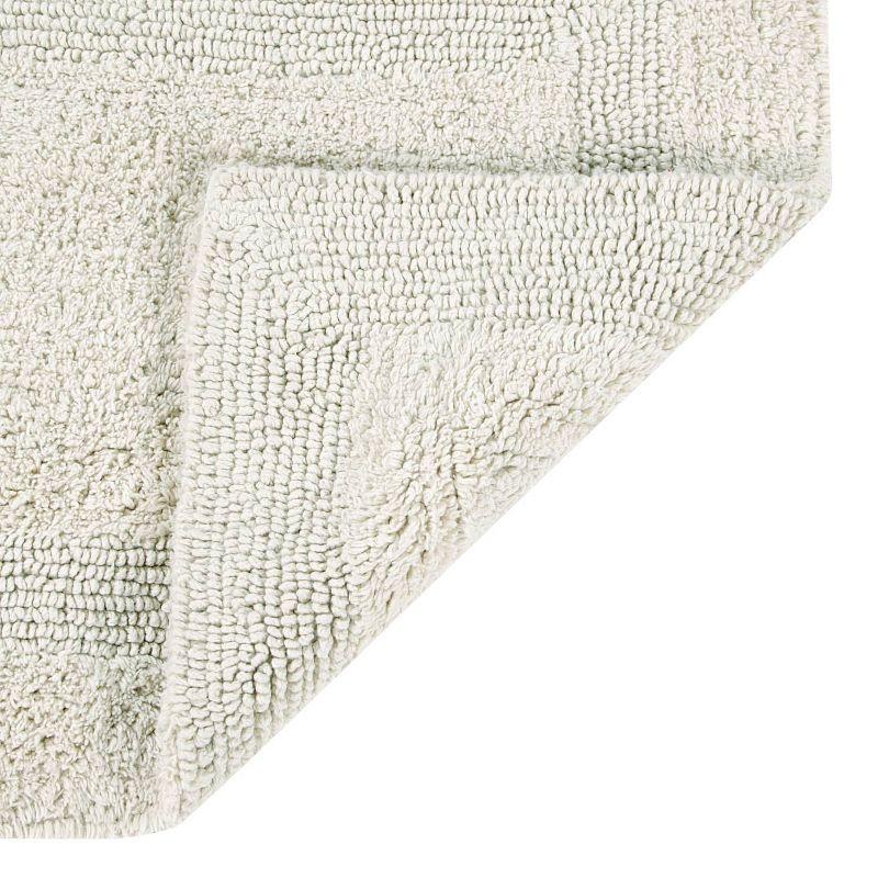 Ivory Cotton Tufted Reversible Bath Rug 24" x 40"