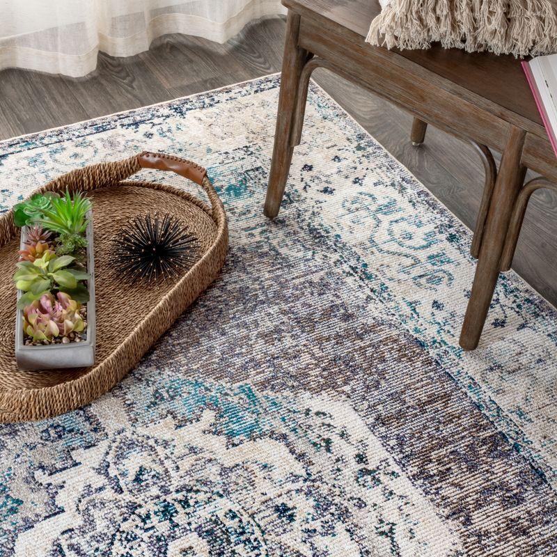 Ankara Vintage Medallion Area Rug - JONATHAN Y